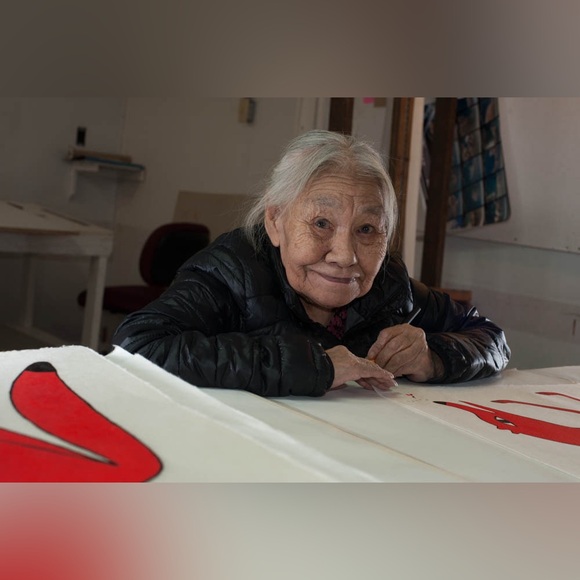 Kenojuak Ashevak ‘The Enchanted Birds’ Silk Scarf - Picture 14 of 15